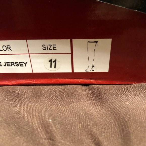 Thigh high sling back heels size 11 - Picture 3 of 3